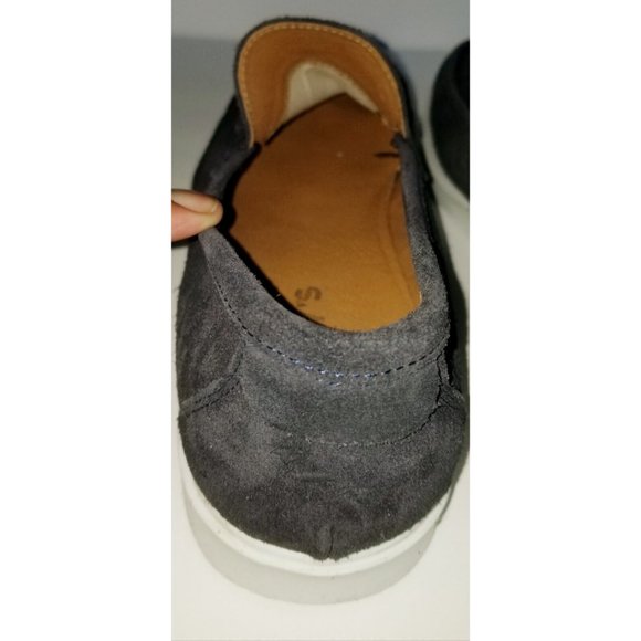 RUDY'S Paris Mommy Navy Nubuck Calfskin Leather Moccasins Sz 43 10 Blue Loafers - Picture 7 of 12